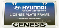 Genesis License Plate Frame - Chrome Plated- 00402-31923
